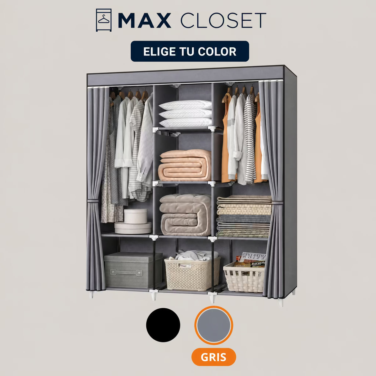 MaxCloset| Incrementa el espacio y el orden.