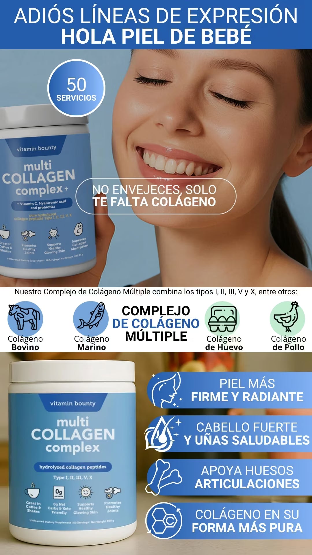 COMPLEJO DE MULTI COLÁGENO APTO PARA PACIENTES DIABÉTICOS - SIN AZÚCAR AÑADIDA