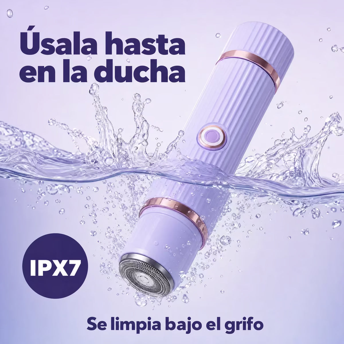 PureShave™ | Depiladora Corporal Eléctrica Doble Punta