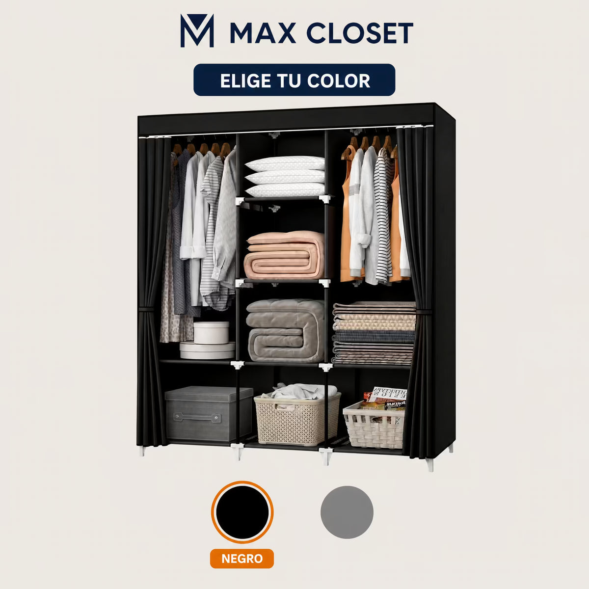 MaxCloset| Incrementa el espacio y el orden.